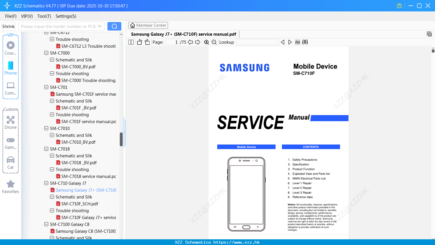Samsung Galaxy J7+ (SM-C710F) Service Manual